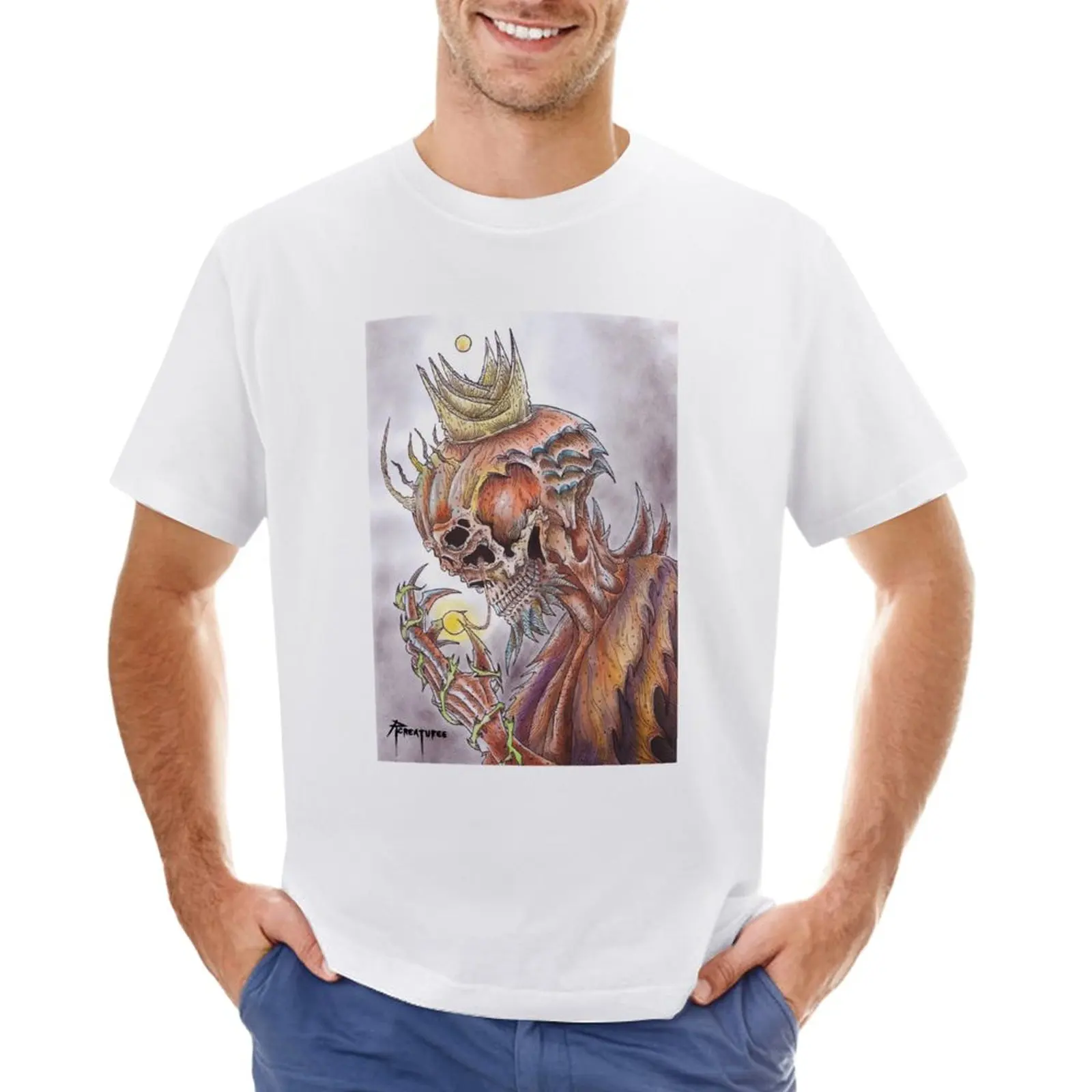 

The King of the dead lights T-Shirt customs design your own anime clothes mens vintage t shirts