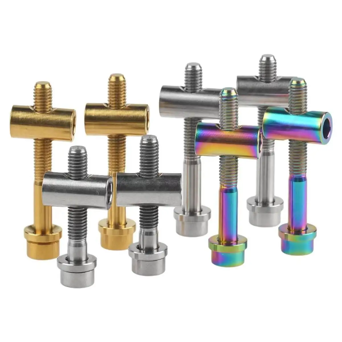 2pcs M5x30/35/40mm GR5 Titanium Bolt With Barrel Nut For Bike