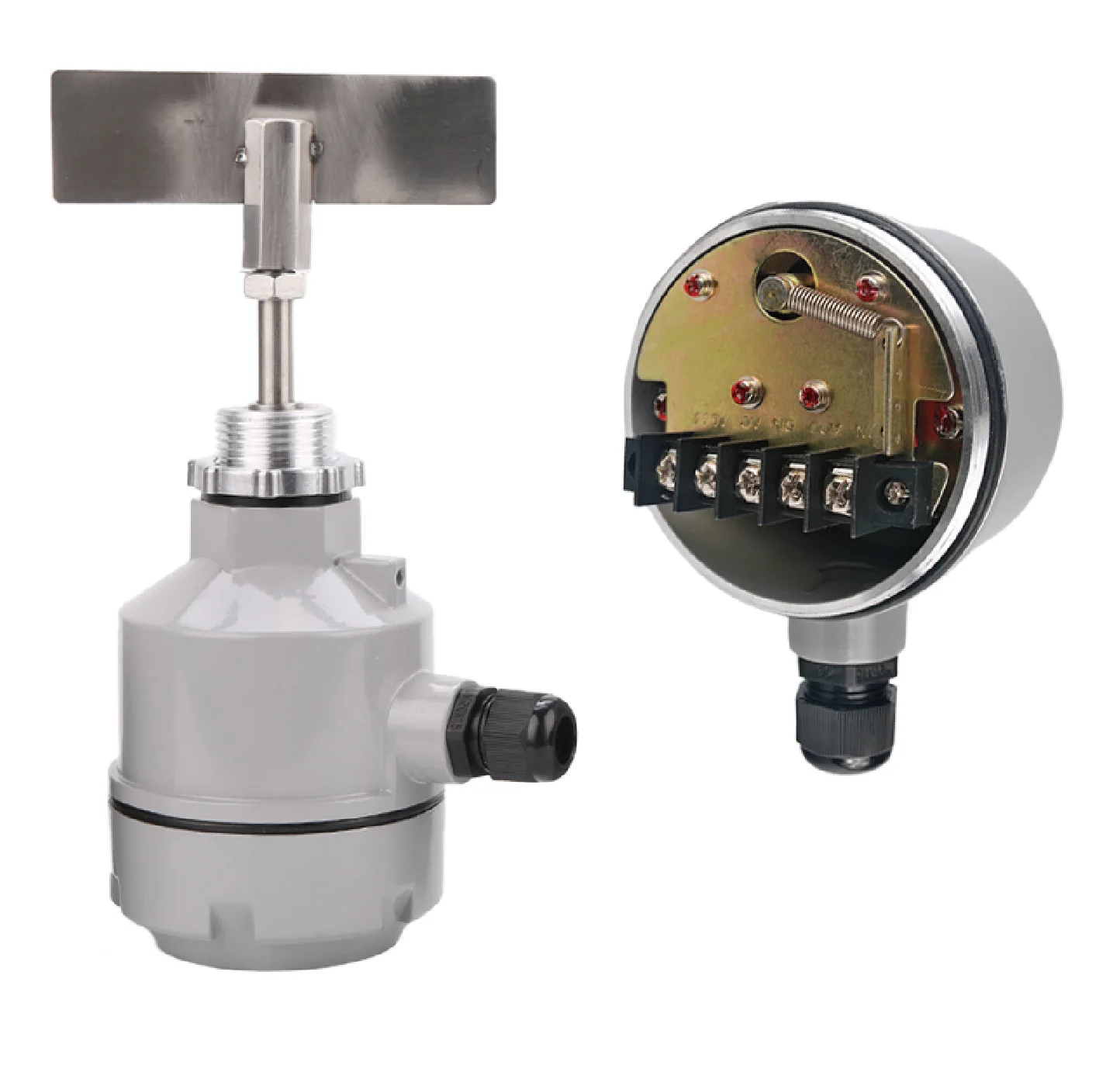 Rotary Paddle Level Switch 24V 110V 220V Powder Hopper Silo Bin Level Sensor Sol