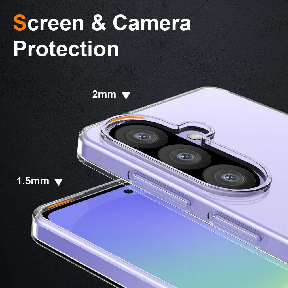 Ultra Thin Clear Silicone TPU Phone Case - Transparent Soft Protective Cover