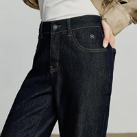 TOYOUTH femmes jean 2025 automne nouveau asymétrique coupe ajustée minceur Stretch Bootcut pantalon 4