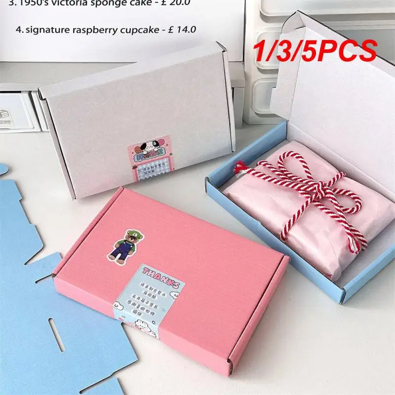 

1/3/5PCS Tray Decorative Convenient Affordable Durable Attractive Cardboard Packaging Box Rectangular Box Multipurpose