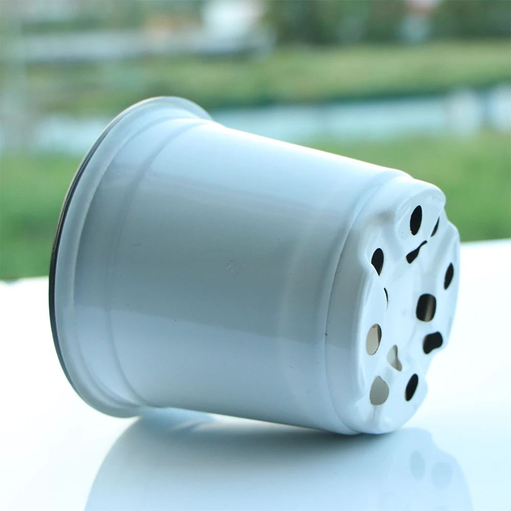 20PCS 9/10/12cm Garden Mini Plastic Pot for Succulent Flower Plants Cultivation Grow Flowerpot Seedling Transplant Nursery Cup flower pot plant pot