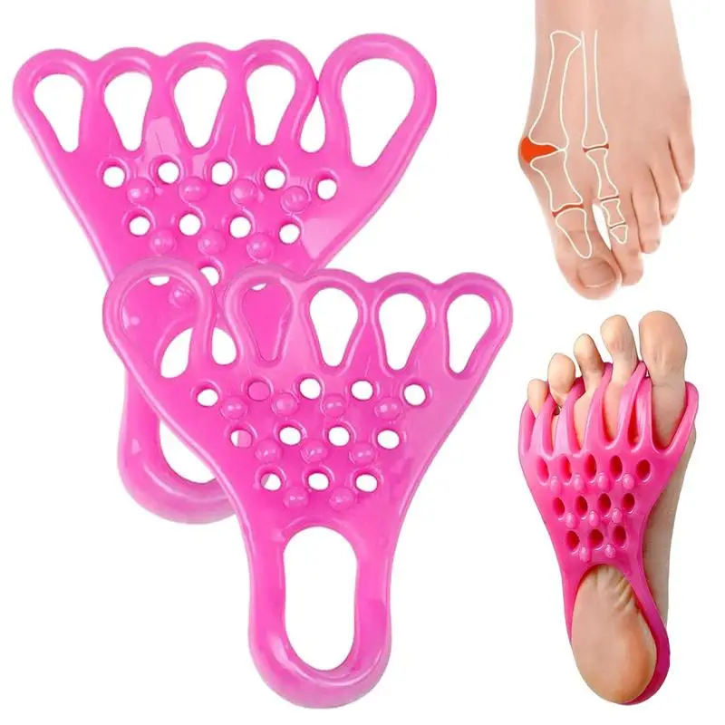 Toe Separator High Elasticity Toe Separators With Bump Massage Points 1 Pair Spacer Spreaders For Bunions Overlapping toe separator