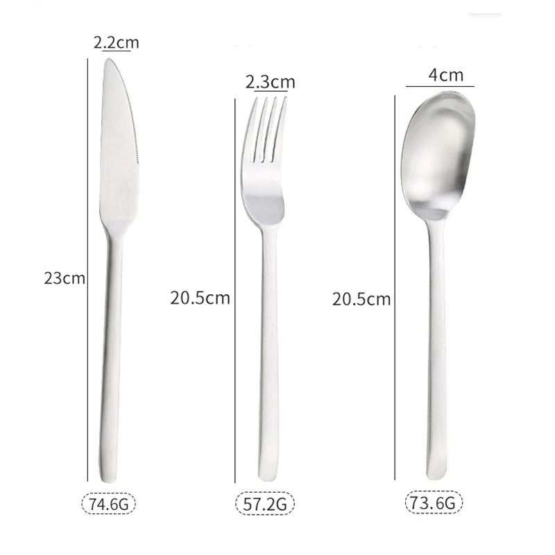 3/4 adet çatal bıçak kaşık seti yemek takımı seti paslanmaz çelik sofra takımı kahve kaşığı mutfak bıçağı çatal kaşık mat gümüş sofra seti