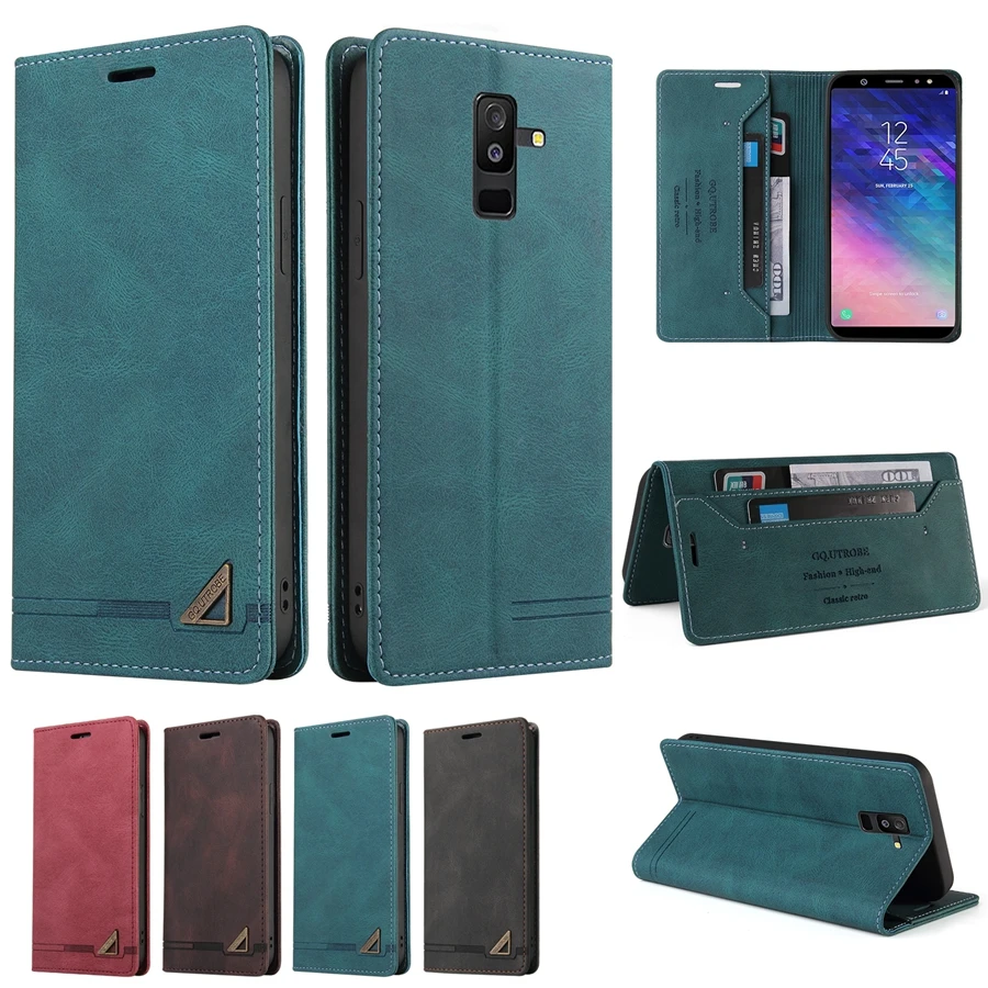 Кожаный чехол для Samsung Galaxy A8 2018 A7 A6 A5 2017 J8 J6 J730 J530 J330 | Мобильные телефоны и