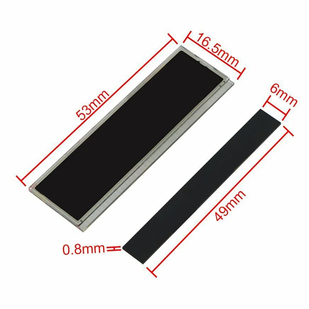 6 버튼/BC1 온보드 컴퓨터 장치 87-91 BMW E24 E28 E30 용 1PCS 전도성 스트립이있는 1PCS 자동차 LCD 수리 디스플레이