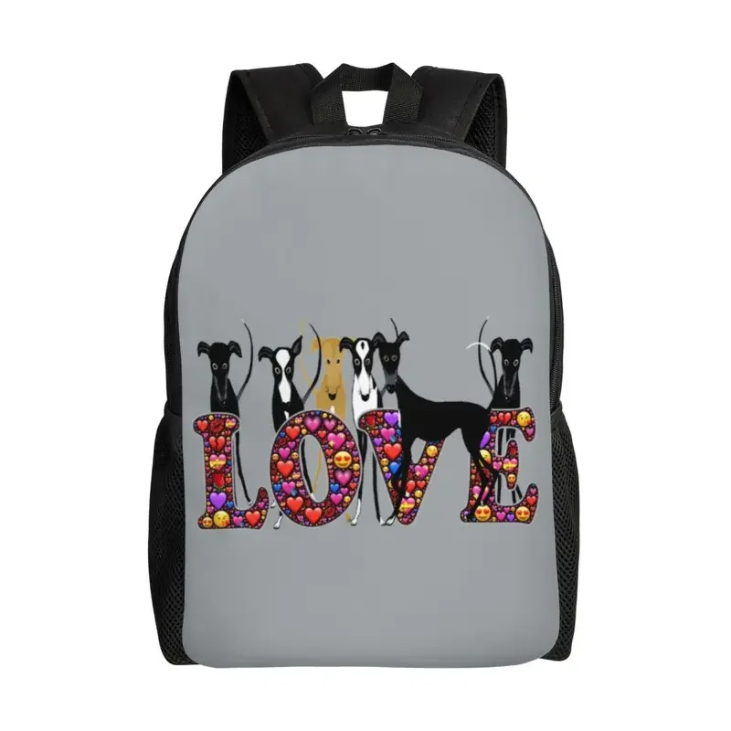 

Рюкзак с 3D-принтом Love Hounds для девочек и мальчиков, сумка для путешествий для школы и колледжа с изображением дальнозоркой собаки, сумка для книг и ноутбука 15 дюймов