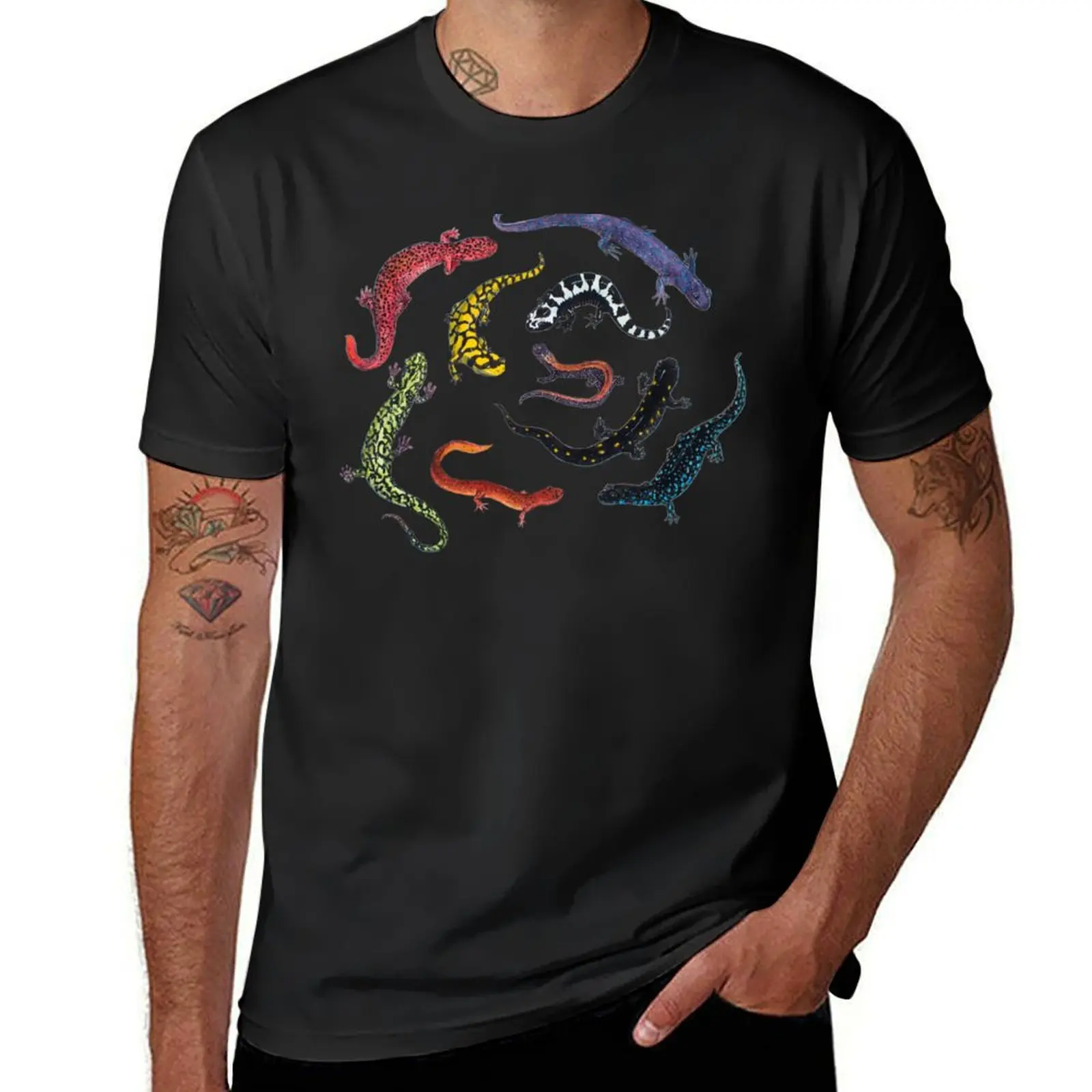 Salamanders T-Shirt anime clothes vintage clothes customs design your own oversizeds mens graphic t-shirts