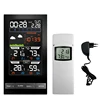 Digital Alarm Clock Weather Station LED Temperature Humidity  Forecast Snooze Table  indoor Outdoor Sensor 1