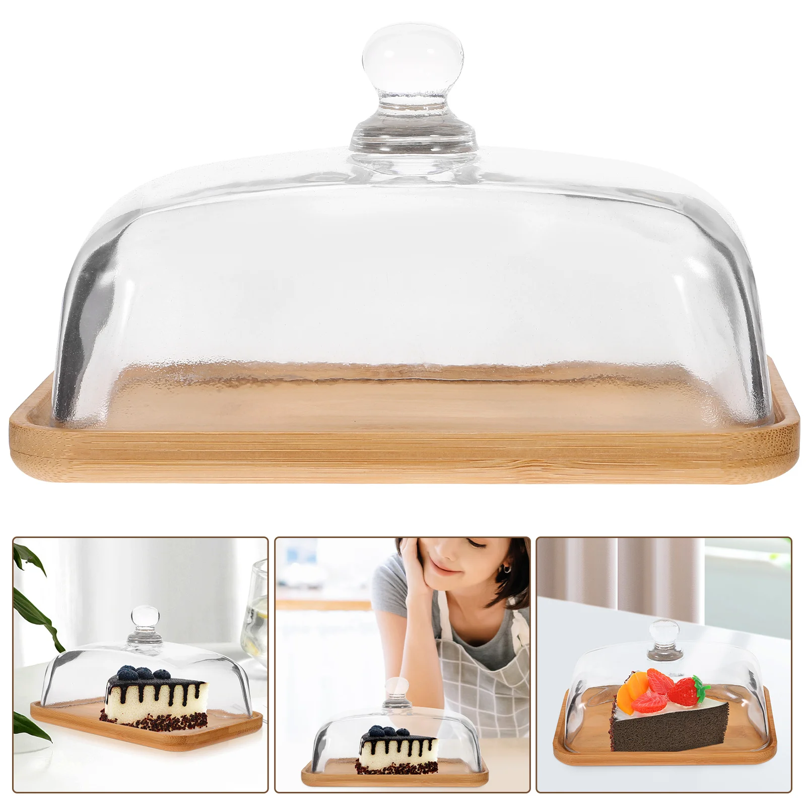 

Of Household Dessert Tray Cake Plate Convenient Plate Glass Plate Dessert Cake Plate Western Food Plate Butter Plate