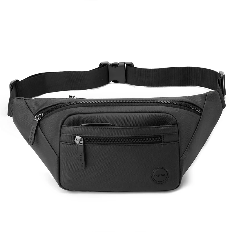 Multi-pocket practical waist bag, outdoor single shoulder messenger bag, sports running fashion chest bag, business cashier, mul
