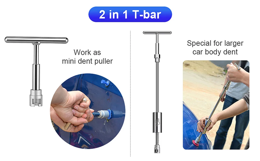 Car Paintless Dent Repair Tools Suction Cup Hand tools Reverse Hammer Auto Body dent Removal Puller Sheet Metal Kit Suction Cup