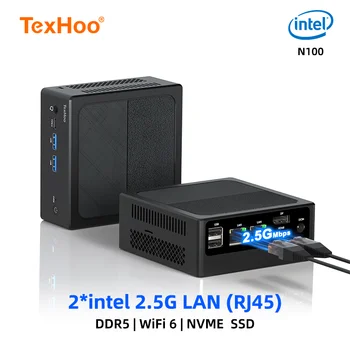 Nuovo mini PC di 12a generazione Windows11 Processore Intel N100 8Gb Ddr5 4800Mhz 256Gb Pocket 12V Dual Lan Mini computer 1