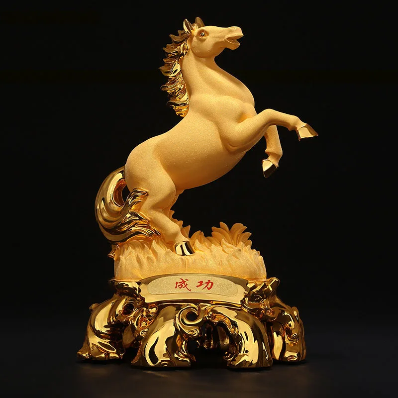 

RESIN SUCCESS HORSE HOME DECORATION OFFICE LUCKY CRAFT GIFT