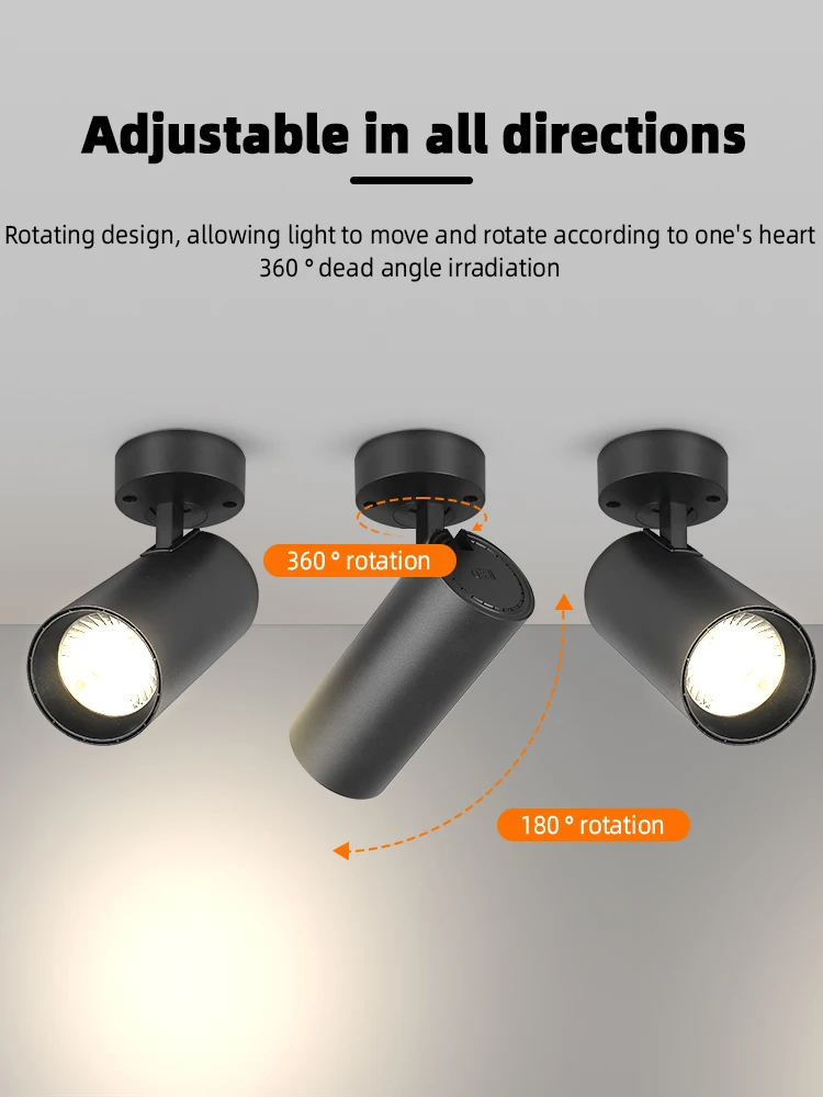 Led Spotlights 85-265V Led Downlight Surface Mounted Spot Lamps Sccc3d19c010440fe92473dfa4d0325d0T