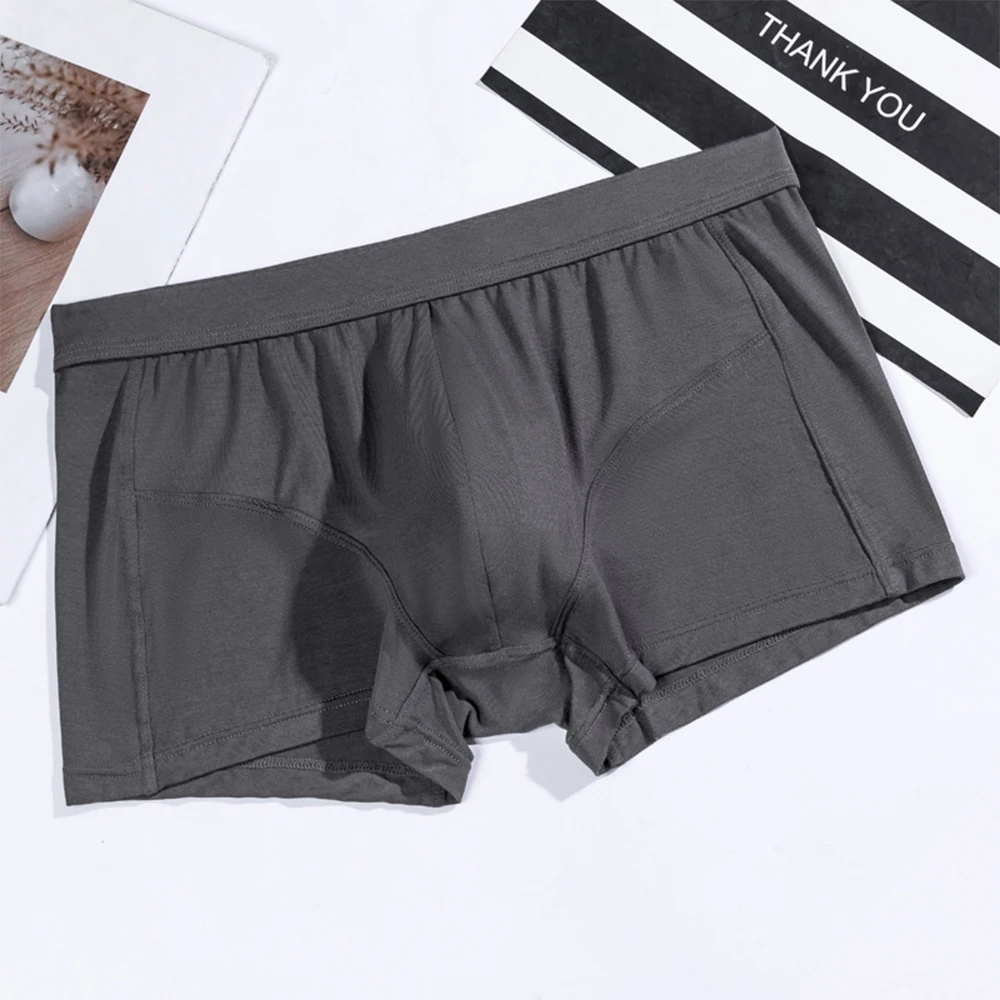 Men's Thongs Dark Grey - Men's Underwear with Pouch