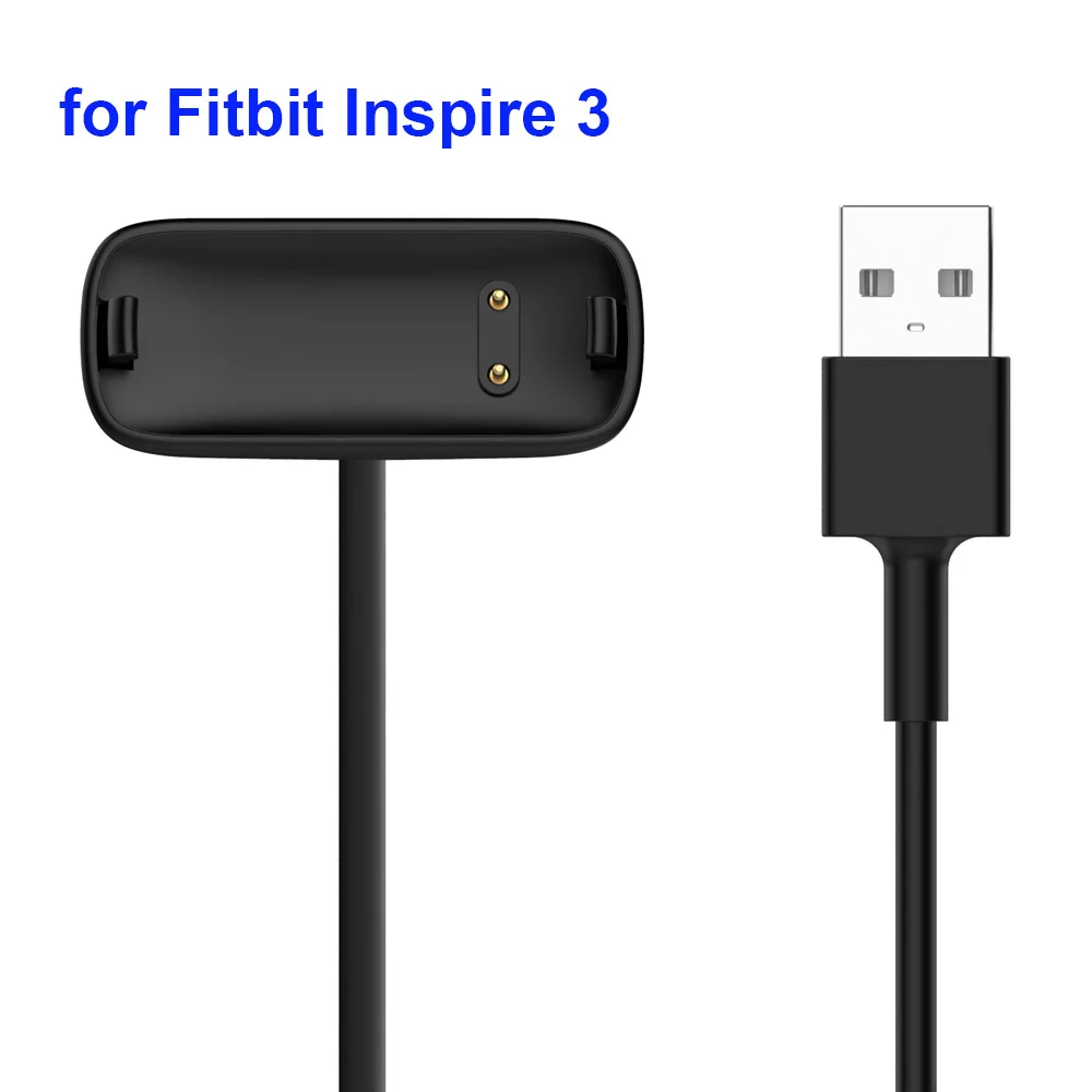 1m USB Charger Cable for Fitbit Inspire 3 Smartwatch