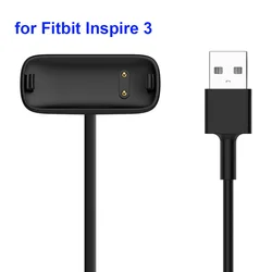 1m USB Charger Cable for Fitbit Inspire 3 Smartwatch (Black)