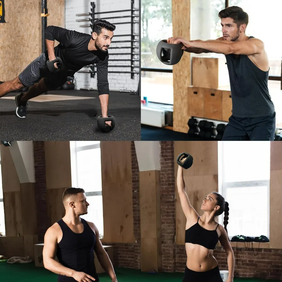 Spherebell Dumbbells + Kettlebell, Achieve Peak Exercise Performance while Minimizing Stress on Joints