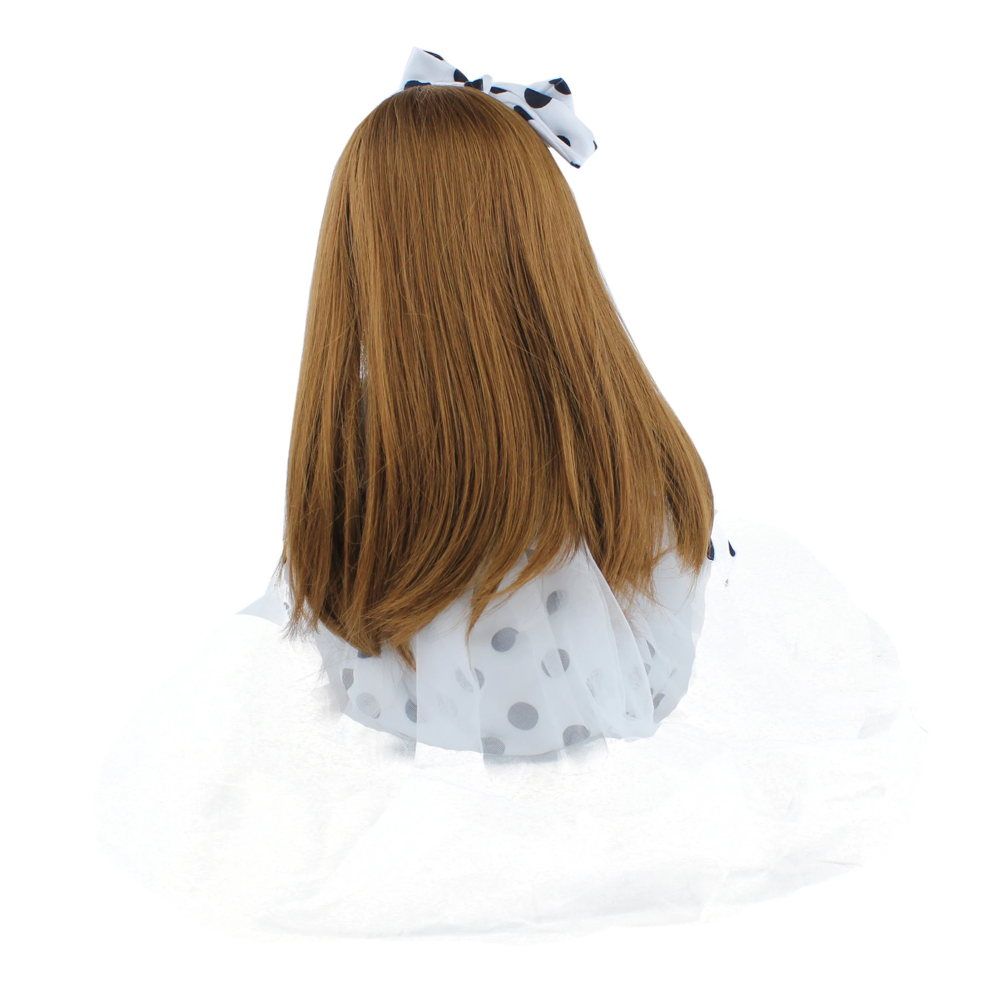 60cm Soft Silicone Reborn Toddler Doll Toys 24inch Lifelike Vinyl Long Hair Princess Babies Girl Dress Up Bebe 5