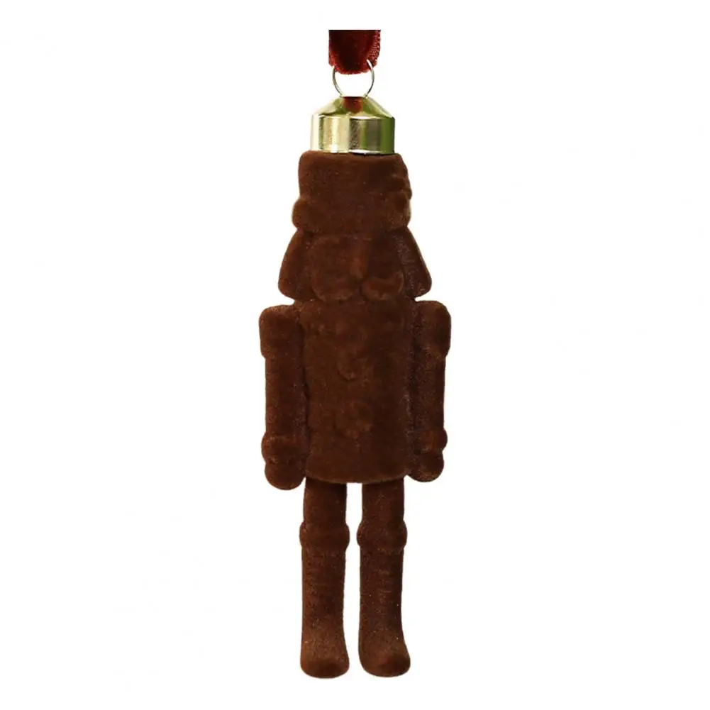 Christmas Nutcracker Ornament Colorful Nutcracker Hanging Ornament Festive Flocking Nutcracker Hanging Ornaments Christmas