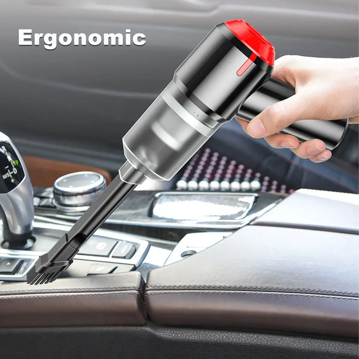 

4-In-1 Cordless Air Blower 9000Pa Home Handheld Air Duster Mini Wireless Keyboard Car Vacuum Cleaner Portable Cyclonic Suction