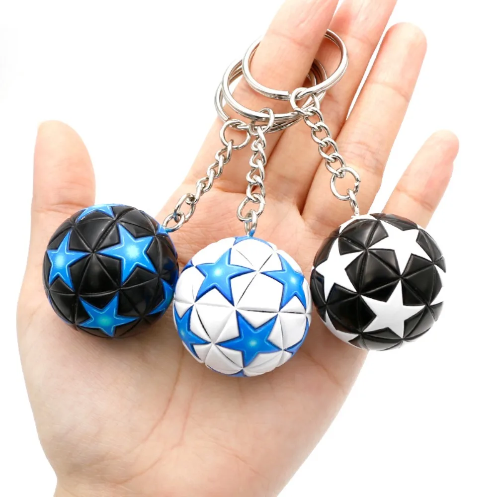 Leather Football Keychain New Exquisite Key Chain Souvenir Decoration Toy Keyring Ring School Reward for Kid Pendant Accessory - Image 4