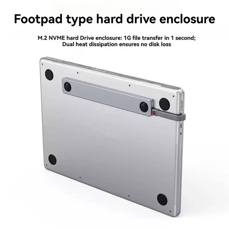 L22A-M2 SSD 외부 인클로저 케이스 M. 2 Nvme USB-C 14인치 노트북용 플로어 패드 디자인 어댑터