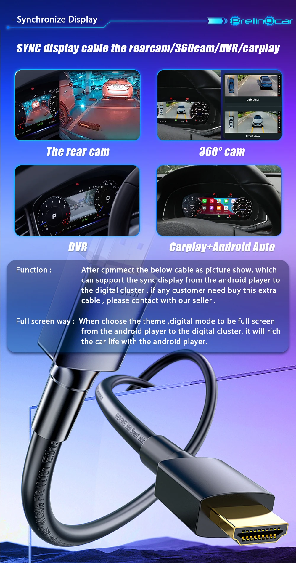 12,3 '' Prelingcar Digital Cluster Dashboard Für Audi Q3 2011-2018 Jahre Auto LCD Panel Tachometer Virtuelles Cockpit – Detail 10