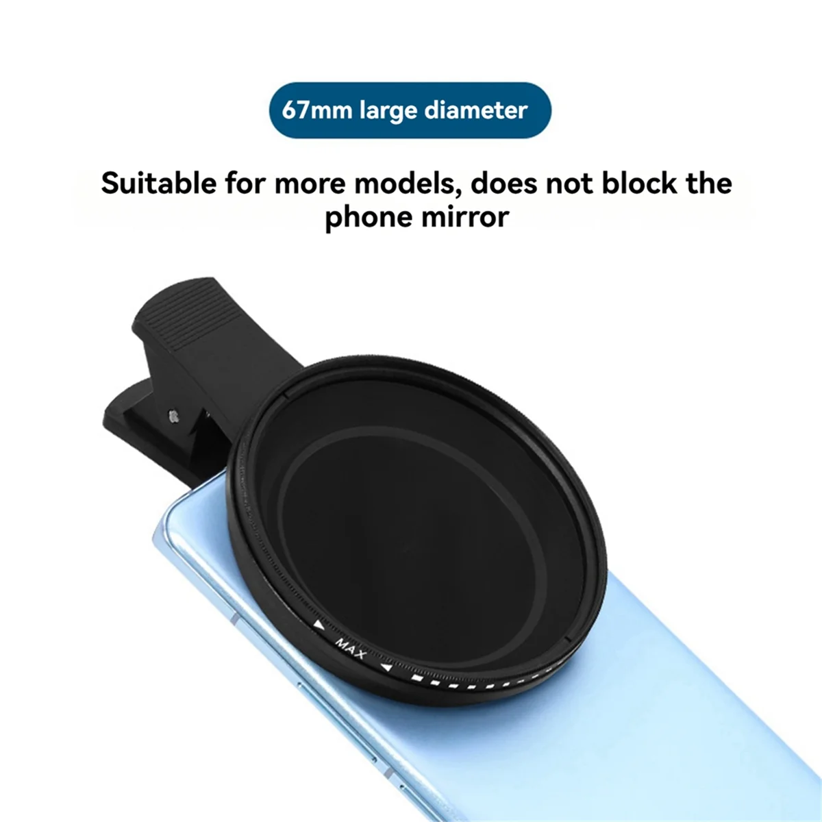 HHTL 67mm CPL Universal with Clip Portable Professional Polarizer Camera Lens Filter for Smartphones Mobile Phone