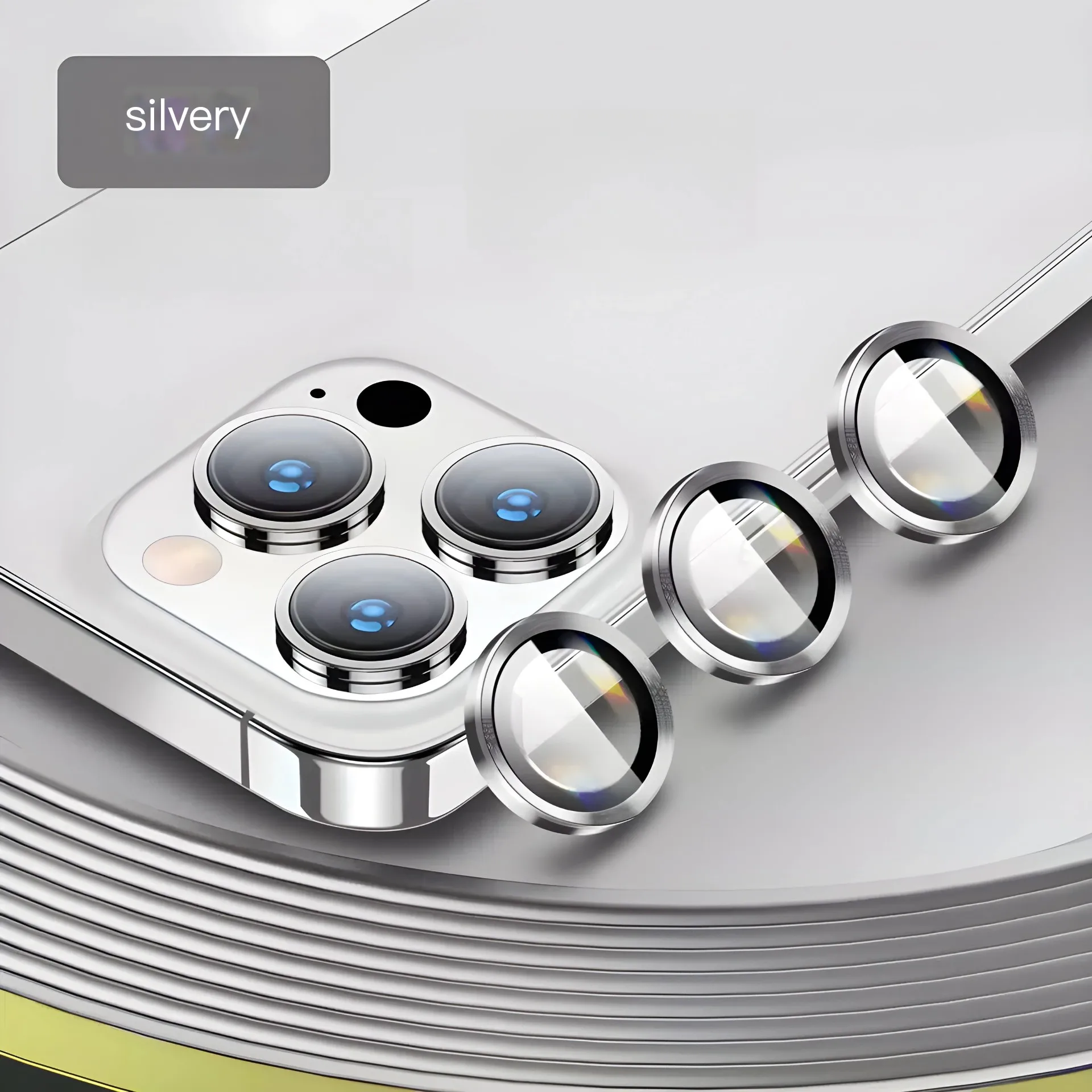 Ultra-Durable Metal Camera Lens Protector with Full Coverage Glass