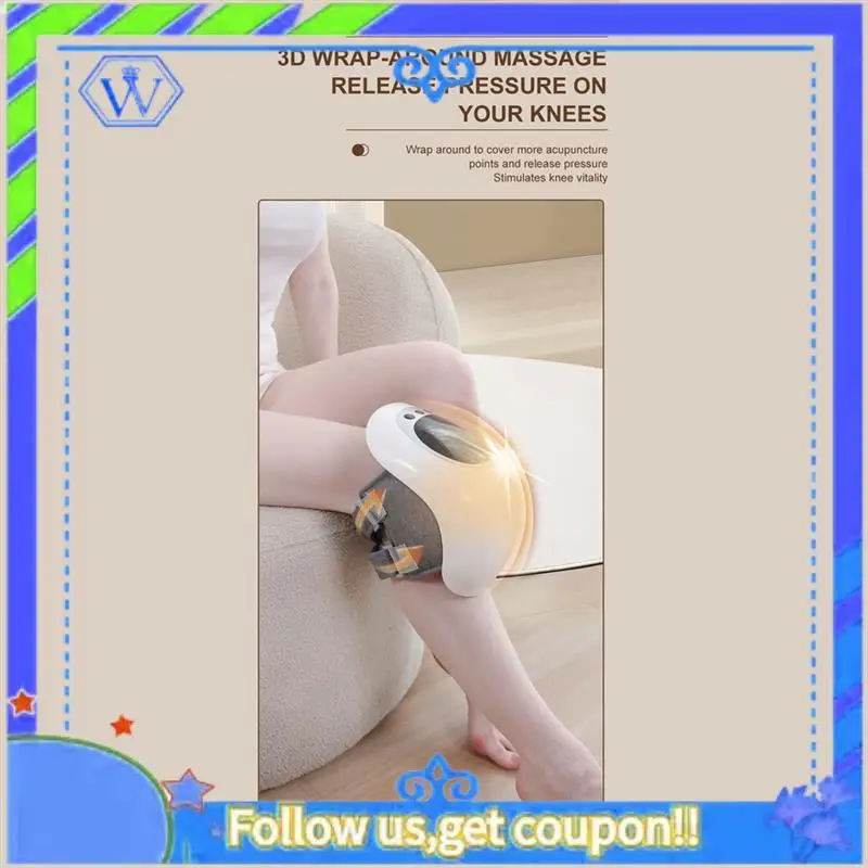 Cordless Knee Massager For Infrared Heat And Vibration Knee Pain Relief For Swelling Stiff Joints Stretched Ligament