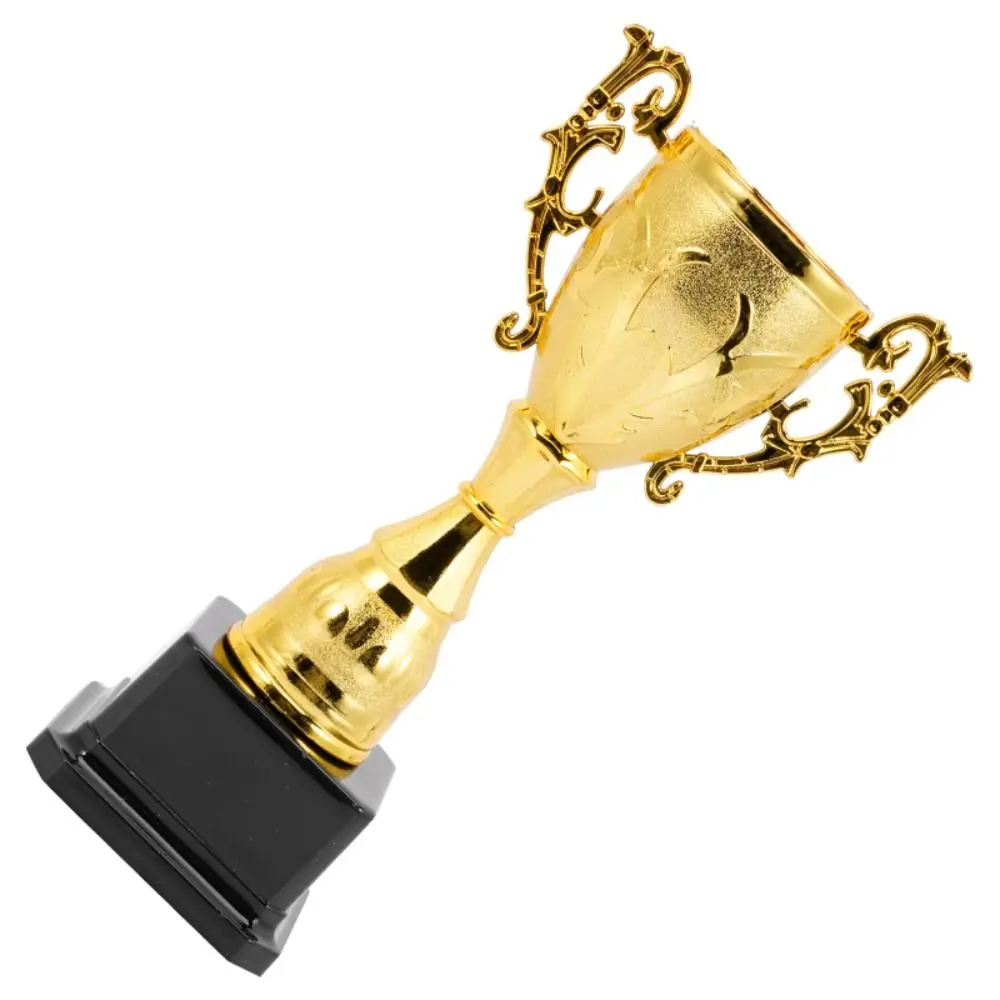Plastic Model Gold Trophy Awards School Rewarding Supply Competition Soccer Small Prize Cup Children's Craft Souvenirs award medals plastic trophy toys