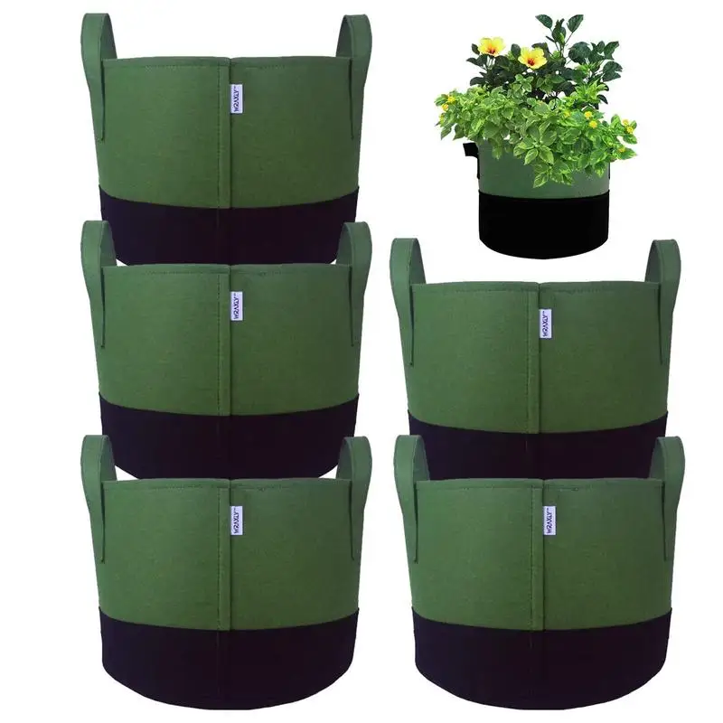 

5pcs Plant Pots Grow Bags 10 Gallon Gardening Vegetable Tomato Strawberry Growing Planter Bag Garden Potato Planting Pots