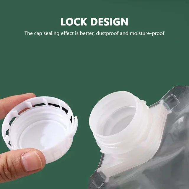 1 Db, Lezárt Gabona Tároló Táska Átlátszó Rizs Élelmiszer-Tartály Konyhai Szekrény Szervező Nedvességálló Csomagoló Táskák Fogantyúval - Image 6