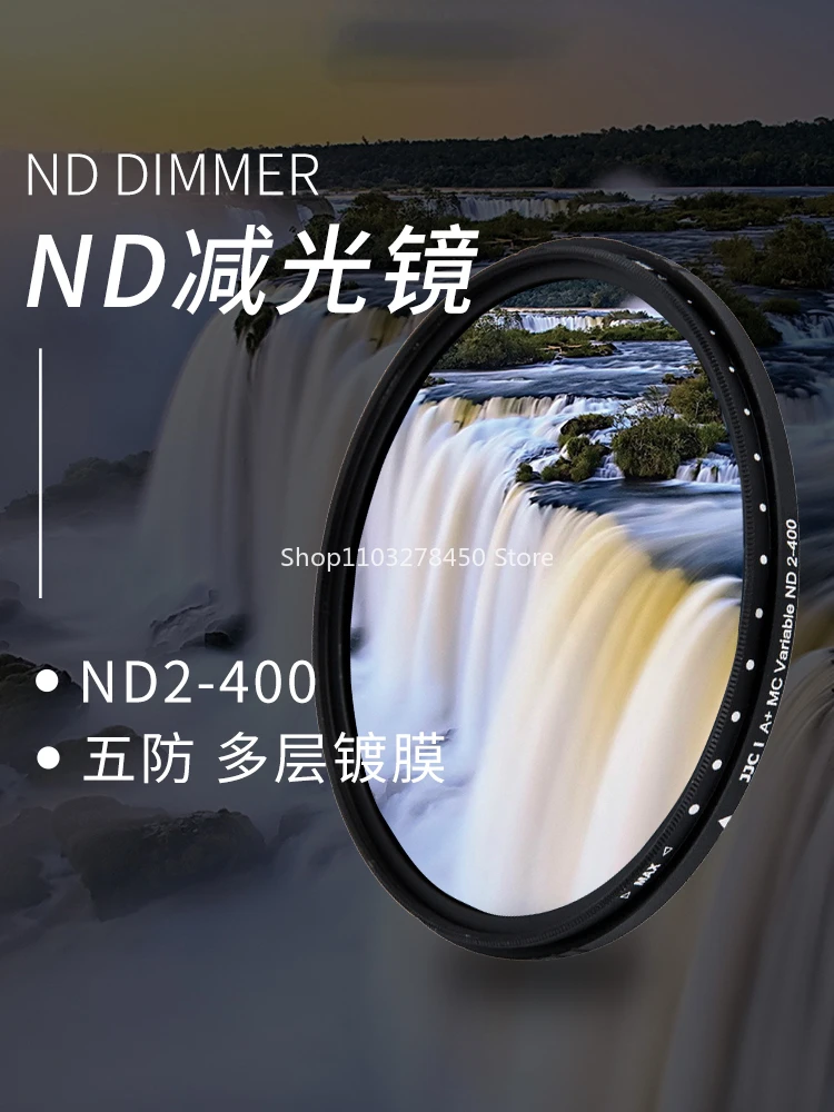 Filtro Per Obiettivo Con Filtro Nd Mirror Nd2-400 Regolabile Per Fotocamera Mirrorless Reflex A Obiettivo Singolo Canon Sony Fuji