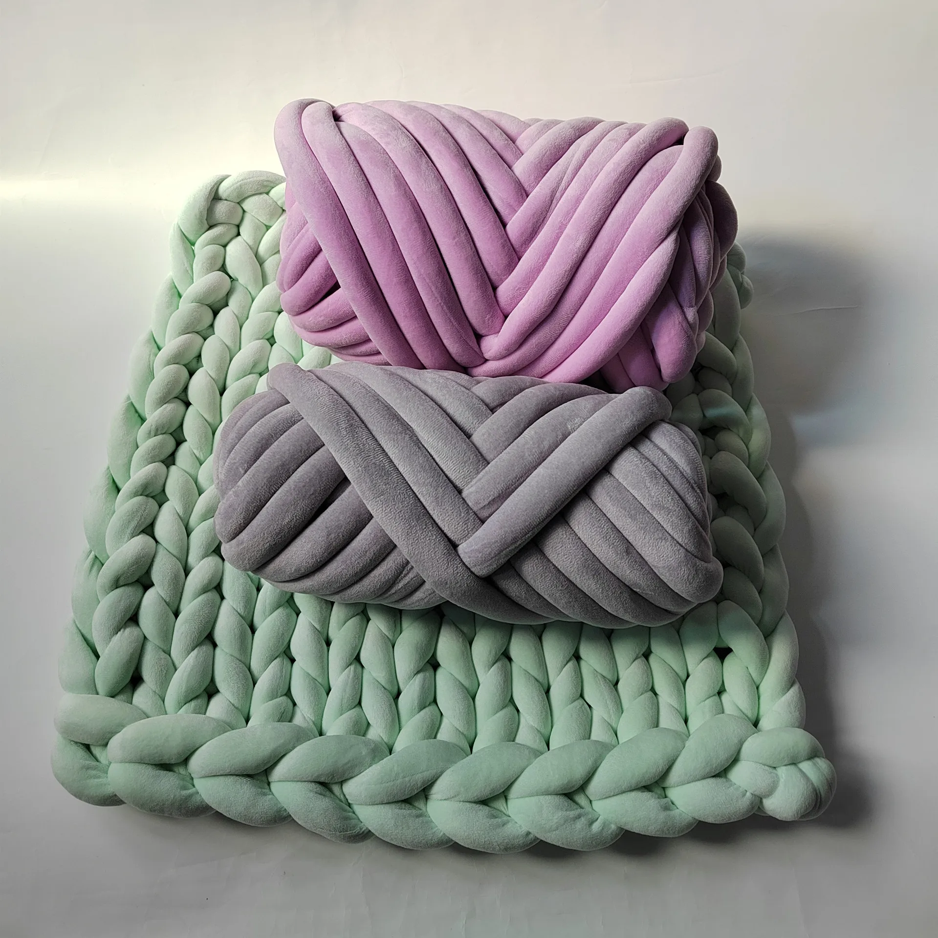 Super Bulky Chunky Yarn Thick diy hand-Knitting bag Soft wool korean woman Giant  Yarn DIY Hand-knit Big Cotton Lady handbag - AliExpress