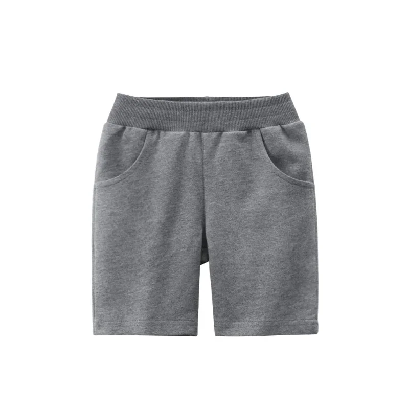 Summer Children Shorts Cotton Shorts For Boys Girls Solid Color Toddler Panties Pocket Kids Beach Short Sports Pants Baby