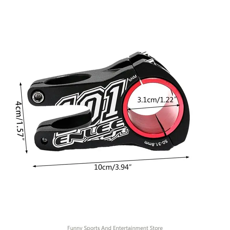 C4DE Mountain Bike Stem 31.8mm 28.6mm Aluminum Alloy Stem Short Handlebar Stem Riser For Mtb Dh, 50mm