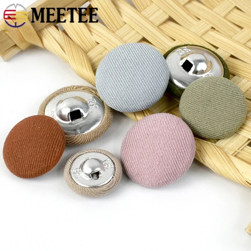 Cloth Shank Buttons Round Shaped Sewing Button Women - Temu