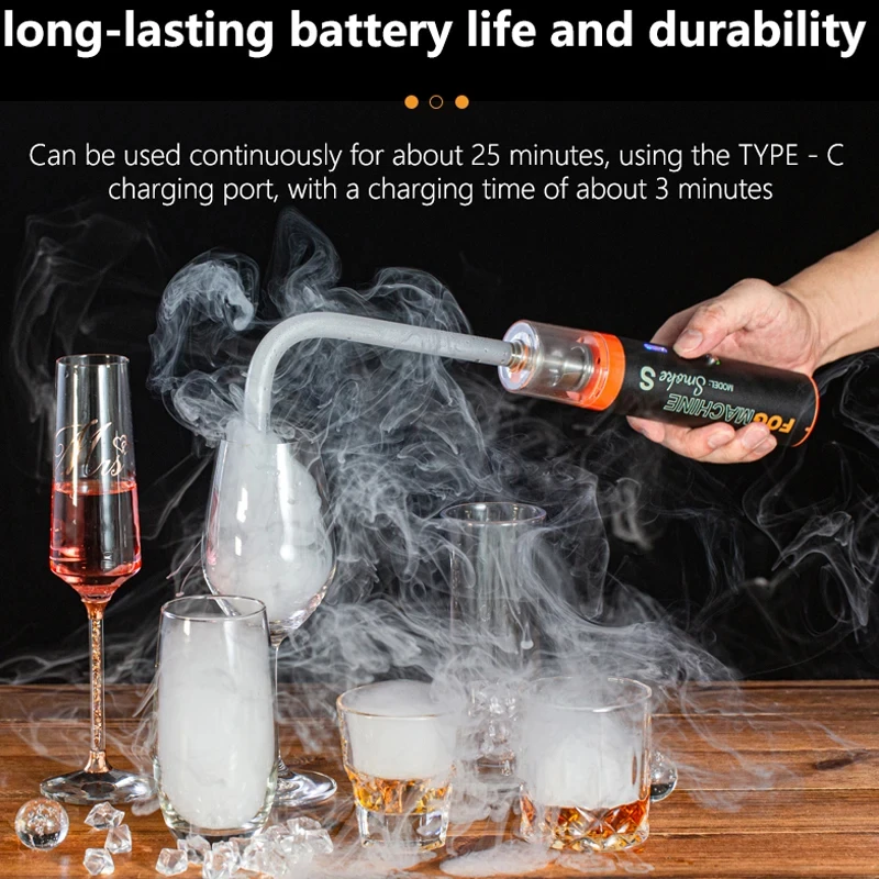 LENSGO Smoke S 30W Portable Hand-Held Fog Machine Dry ice