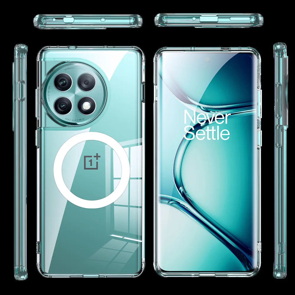 Luxury Magnetic Wireless Charging Case with Anti-Knock Protection and Dull Polish Finish
