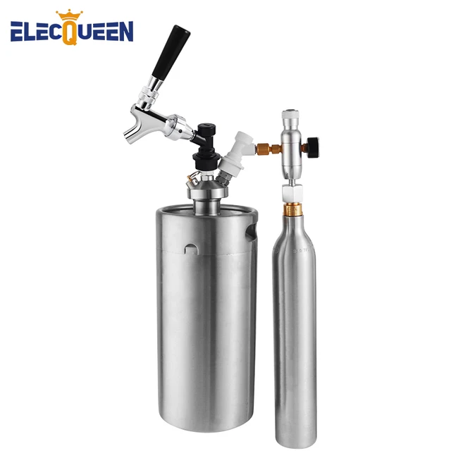 Mini fût de bière en acier inoxydable, 5l/3,6 l/2l, outil de brassage à  domicile - AliExpress