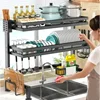 Drain Bowl Rack Table Top Bowl and Tray Storage Rack Sink Sink Drainage Dish Rack Kitchen Accessories Organizer Kitchen Tools 4