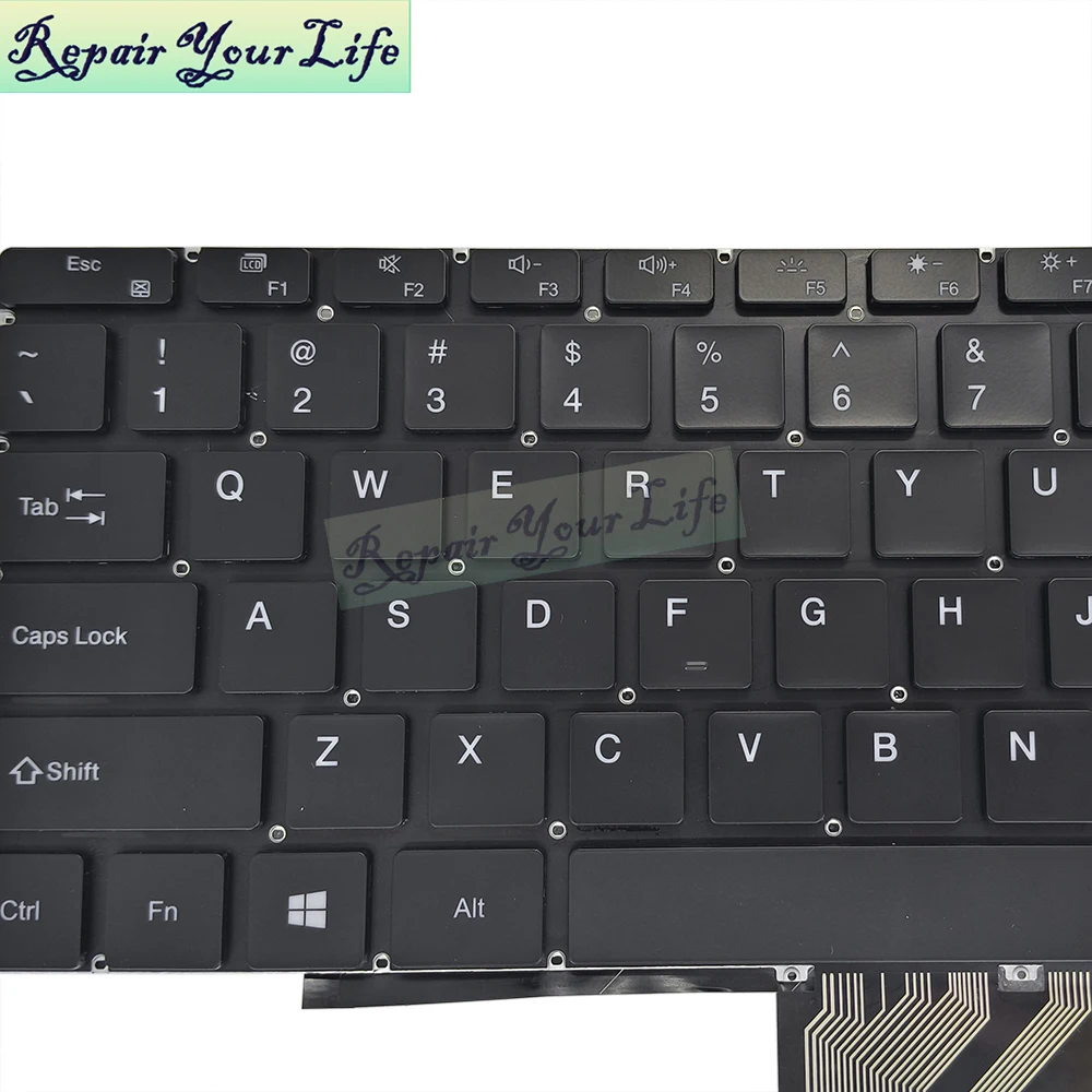 Teclado Retroiluminado para Teclast f7 Plus F7s Gwt141 Gwt1411bl Gwt141 Inglês Mb3181003 Yms0177 - Imagem 5
