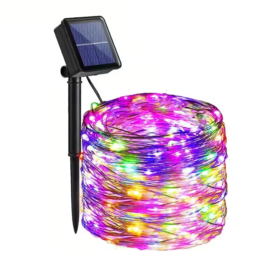 Solar-Powered Waterproof Fairy String Lights with 8 Modes