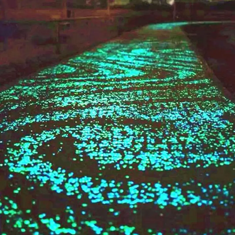 M7BB Patios Lawn Pebbles Glow Stones Crystals Rock for Aquarium Walkways Decorations
