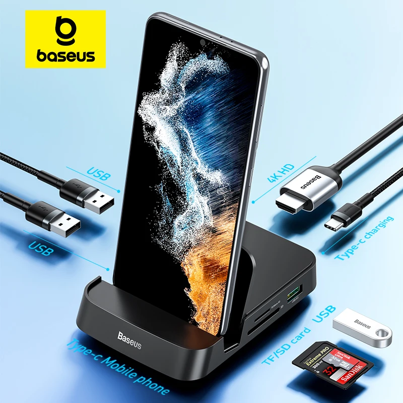 Baseus USB C HUB Dex Station To USB HDMI-Compatible USB HUB