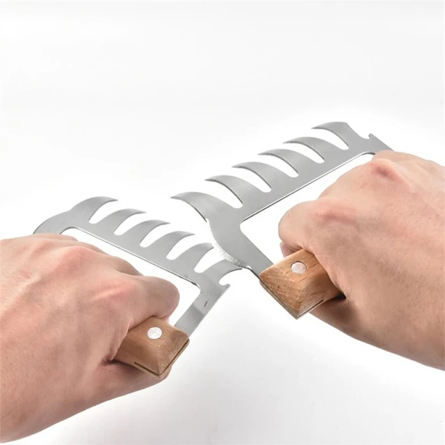 1 Db Medve Karmok Barbecue Villa Pull Aprítás Sertéshús Shredde Kézi Húsbilincs Sült Konyhai Szerszám Bbq Főzési Kiegészítők - Image 3